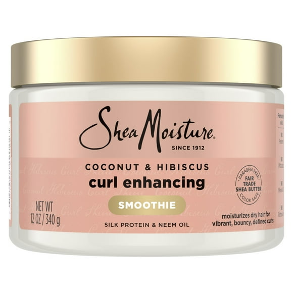 SheaMoisture Smoothie Curl Enhancing Hair Cream Coconut & Hibiscus, 12 oz