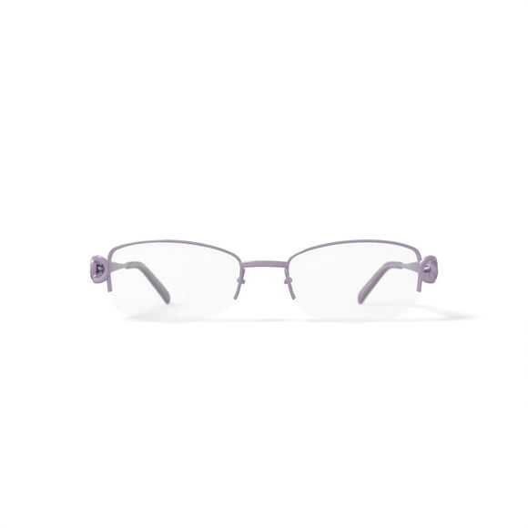 Walmart Women's FM11550 Rectangular Prescription Eyeglasses with Case, Purple