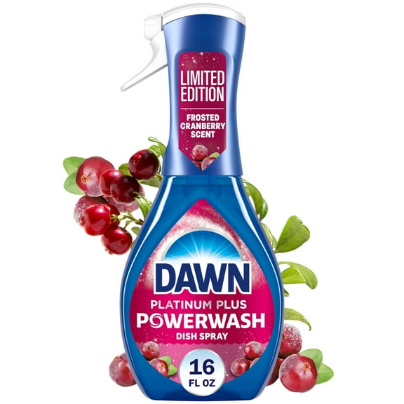 Dawn Powerwash Spray, Dish Soap, Dishwashing Liquid, Cranberry Scent, 1 Starter Kit, 16 fl oz