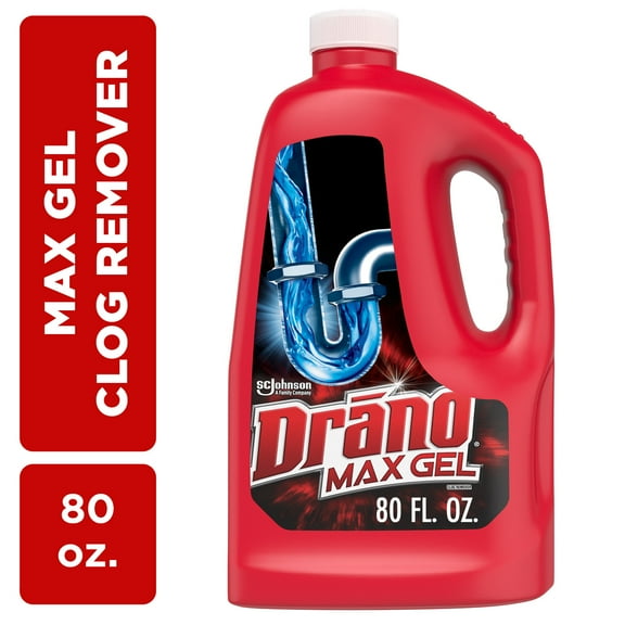 Drano Max Gel Drain Clog Remover, 80 oz, 1 Count
