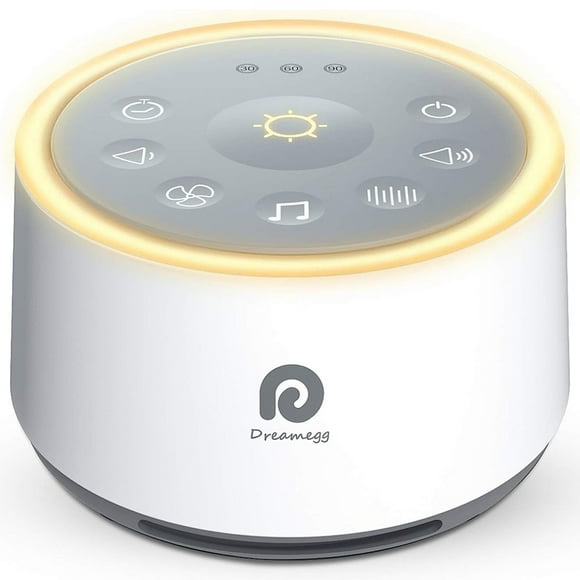 Dreamegg White Noise Machine with Night Light for Baby Kids and Adults, Bedroom Sleep Aid