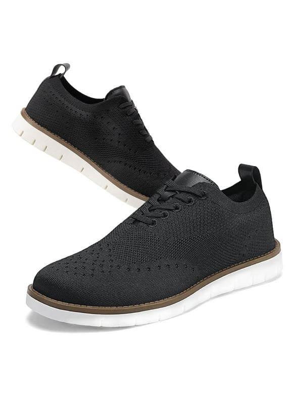 Men's Fashion Casual Walking Shoes Dress Oxfords Lightweight Mesh Business Work Sneakers Work Lightweight Soft Sole