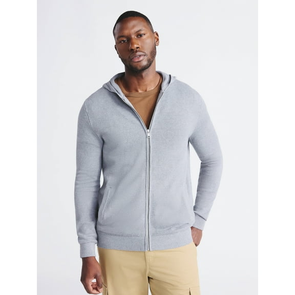 Free Assembly Men's Hoodie Sweater with Long Sleeves, Sizes S-3XL
