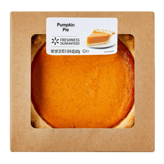 Freshness Guaranteed 8" Baked Pumpkin Pie, 22 oz Cardboard Box (Shelf Stable)