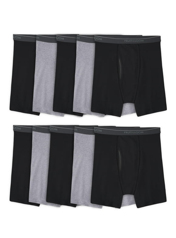 Men's EverSoft CoolZone Fly Boxer Briefs, Super Value 10-Pack