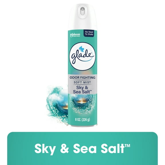 Glade Air Freshener Spray, Sky and Sea Salt scent, Infused with Essential Oils, 8 oz