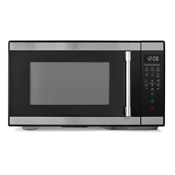 Hamilton Beach 1.1 Cu Ft Countertop Microwave Oven, Stainless Steel