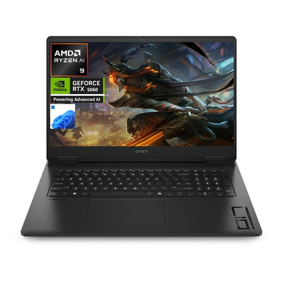 HP OMEN 17.3" FHD 144Hz IPS Gaming Laptop, AMD Ryzen AI 9 365, NIVIDIA RTX 5060, 32GB DDR5, 1TB SSD