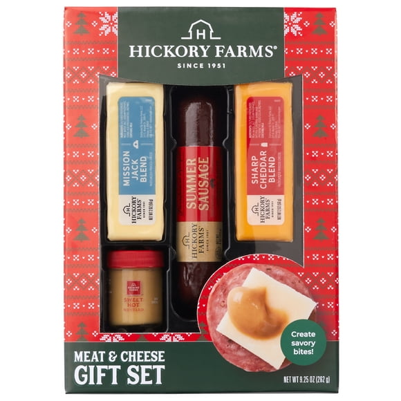 Hickory Farms $9.97 Meat & Cheese Gift Box Gourmet Charcuterie Set