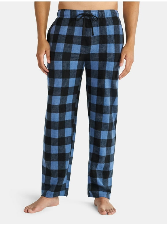 Men's Rolled Sleep Pants with Pockets, Size S-2XL