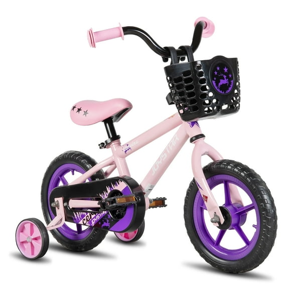 JOYSTAR Cervine 10 inch Kids Bike for Boys and Girls, Children Bicycle in Pink