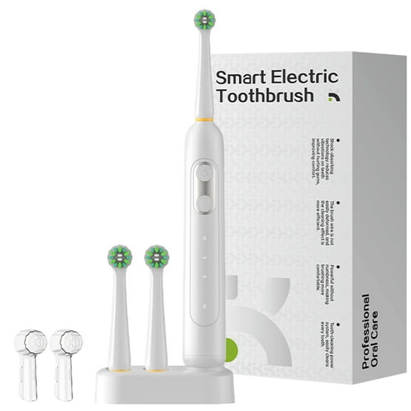 JUUTREN Electric Toothbrush for Adults, Sonic Rechargeable Toothbrush with 70-Day Battery Life, IPX8 Waterproof, Travel-Friendly, 3 Modes, 2 Brush Heads, 2-Minute Smart Timer
