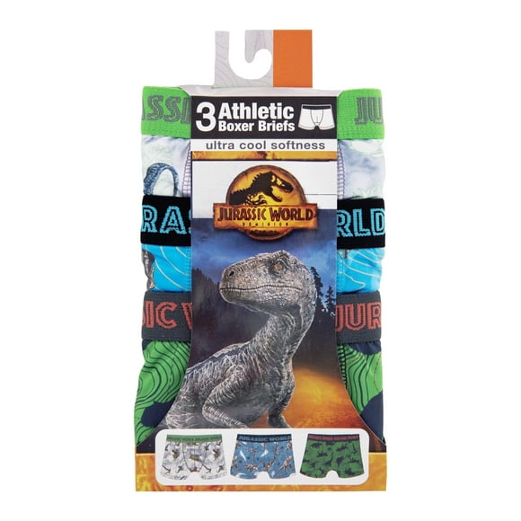 Jurassic Park Toddler Boy Boxer Briefs, 3-Pack, Sizes 2T-4T