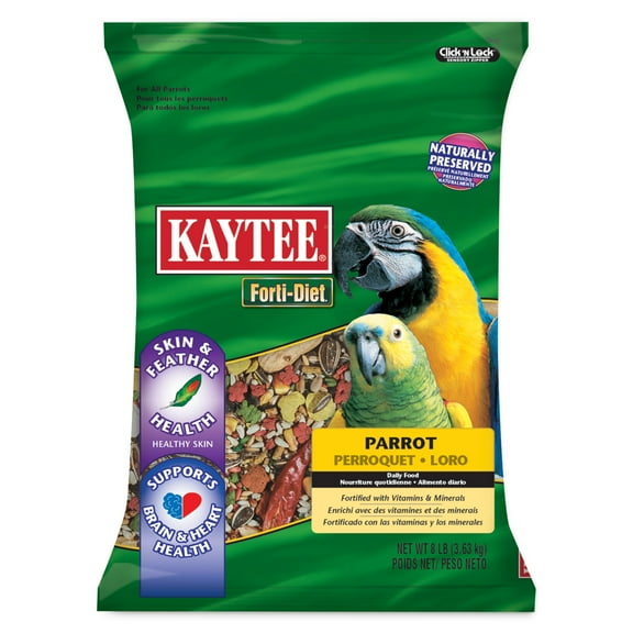 Kaytee Forti-Diet Parrot Food, 8 Pounds