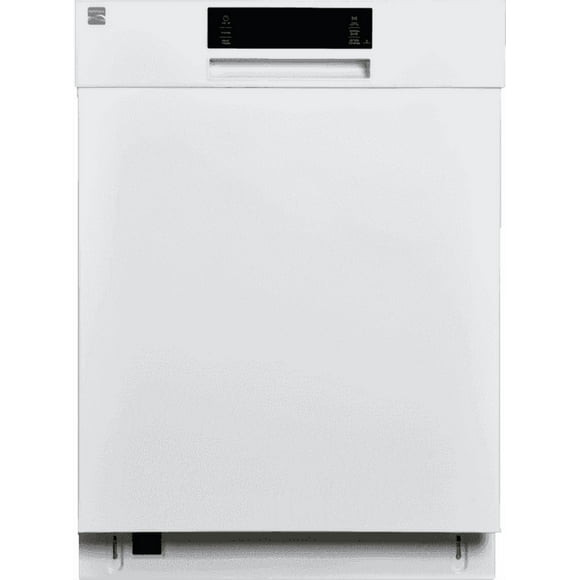 Kenmore 24” Built-In-Dishwasher w/ 3rd Rack & Turbo Dry-White Pocket handle
