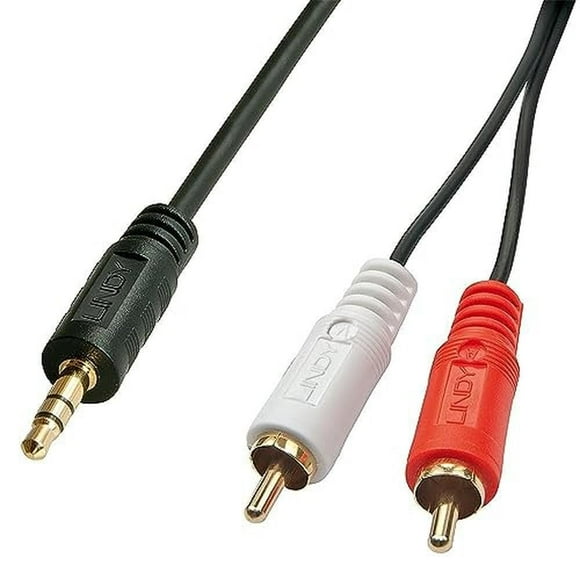 LINDY 2 m Premium 3.5 mm Jack to 2 x Phono Male Cable