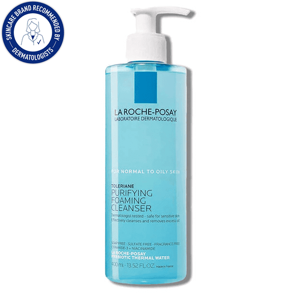 La Roche-Posay Toleriane Purifying Foaming Facial Cleanser, 13.52 fl oz