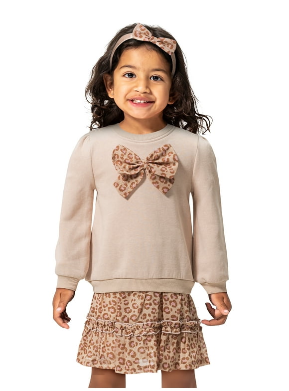 Toddler Girls' 4-Piece Skort Set, Sizes 2T-4T