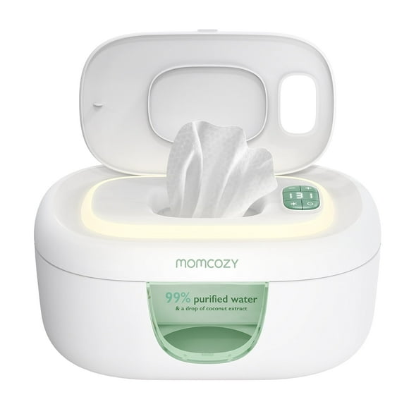 Momcozy Baby Wipe Warmer with Spring Design, 4 Modes Temperature, Wipe Dispenser with Night Light