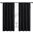 thumbnail image 1 of NICETOWN Blackout Curtains Thermal Insulated Rod Pocket Window Treatments Room Darkening Drapes for Bedroom, Black, 42"x63", 2 Panels, 1 of 8