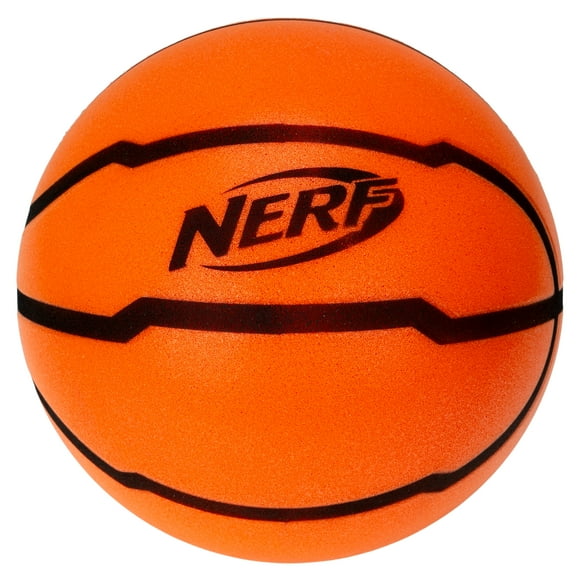 NERF Quietcourt Silent Foam Basketball - Quiet Ball for Indoor Dribbling Practice + Drills - 28.5" inch Kids + Youth Basketball - Never Goes Flat Foam
