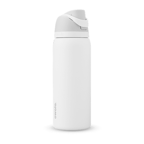 Owala FreeSip Stainless Steel Water Bottle, 32oz, Shy Marshmallow