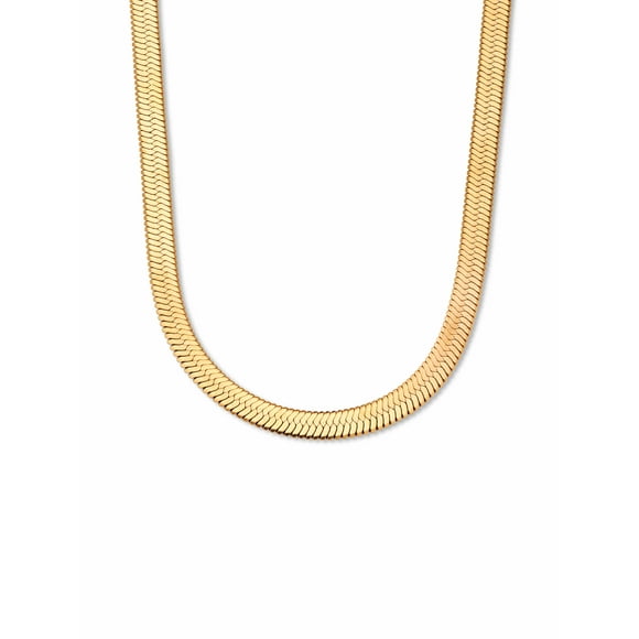 PalmBeach Jewelry Goldtone Herringbone Chain Necklace 18-20.5 inch