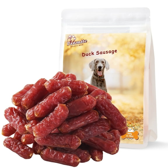 Pawmate Duck Sausage Dog Treats, Freshly Made with Real Duck for All Dogs, 11oz
