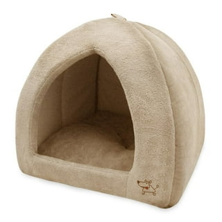 Pet Tent-Soft Bed for Dog and Cat by Best Pet Supplies - Tan, 18" x 18" x H:16"