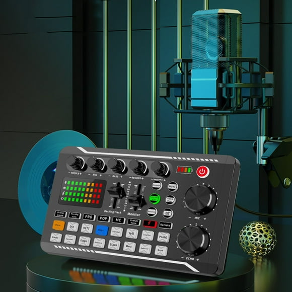 Podcast Equipment Bundle, BM-800 Recording Studio Package with Voice Changer, Live Sound Card - Audio Interface for Laptop Computer Vlog Living Broadcast Live Streaming