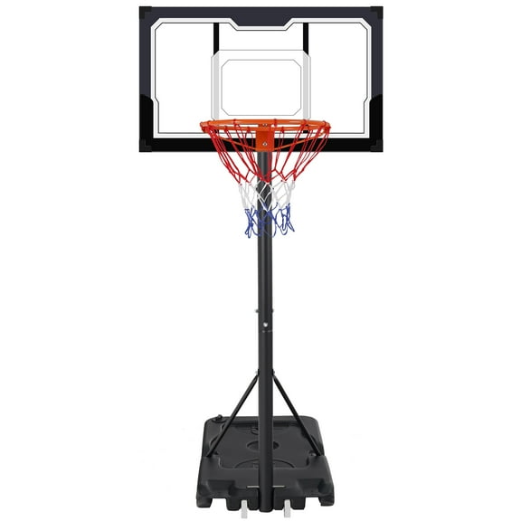 Portable Basketball Hoop Outdoor, SEGMART 3.3Ft-10Ft Height Adjustable Swimming Pool Basketball Hoop Goal System with PE Backboard for Kids Youth Adults Play in Backyard/Courts/Indoor
