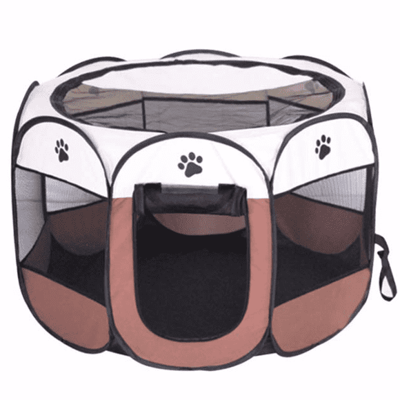 Portable Pet Playpen, Puppy/Cat Playpen Foldable Pet Exercise Pen Tents Dog Kennel for Indoor Outdoor