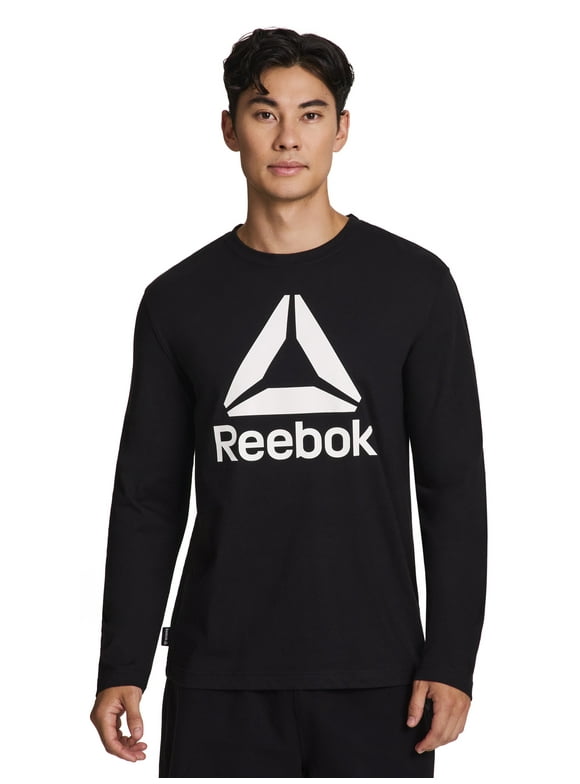 Men's and Big Men's Core Graphic Long Sleeve Top, Sizes XS-5XL