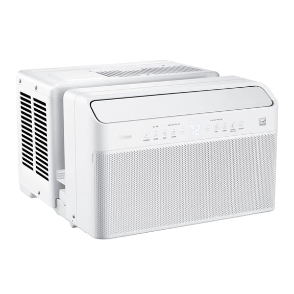 Restored Midea 12,000 BTU Smart Inverter U-Shaped Window Air Conditioner,- 35% Energy Savings - Extreme Quiet -RMW12SQW