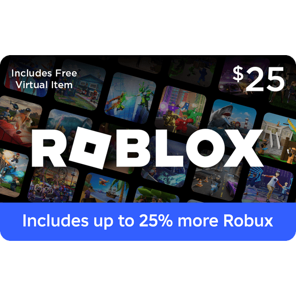 Roblox $25 eGift Card [Digital] + Exclusive Virtual Item.