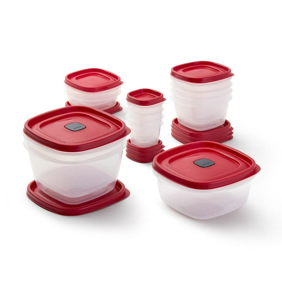 Rubbermaid 26-Piece BPA-Free Plastic Food Storage Set, Plastic Food Storage Containers with Easy Find Lids, Great for Leftovers, Meal Prep & Organization