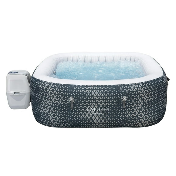 SaluSpa Monterey AirJet Outdoor Inflatable Square Hot Tub 4-6 Person with Pump #P08411