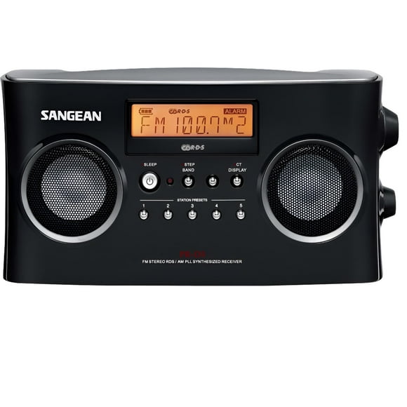 Sangean Portable AM/FM Radios, Black, PR-D5BK