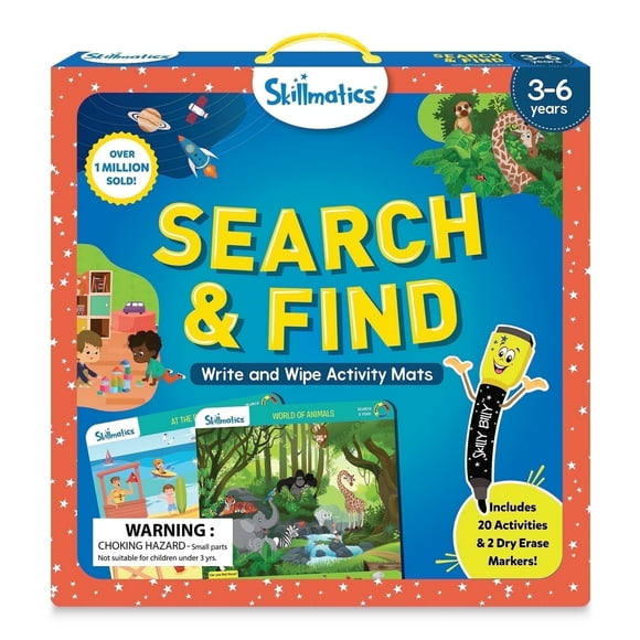 Skillmatics Reusable Preschool Learning Activities, Search and Find Educational Game, Gifts for Kids 3-6