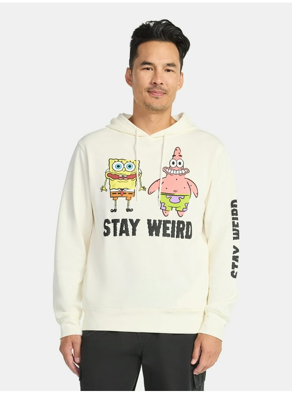 Men's and Big Men's Stay Weird Graphic Hoodie, Sizes S-3XL