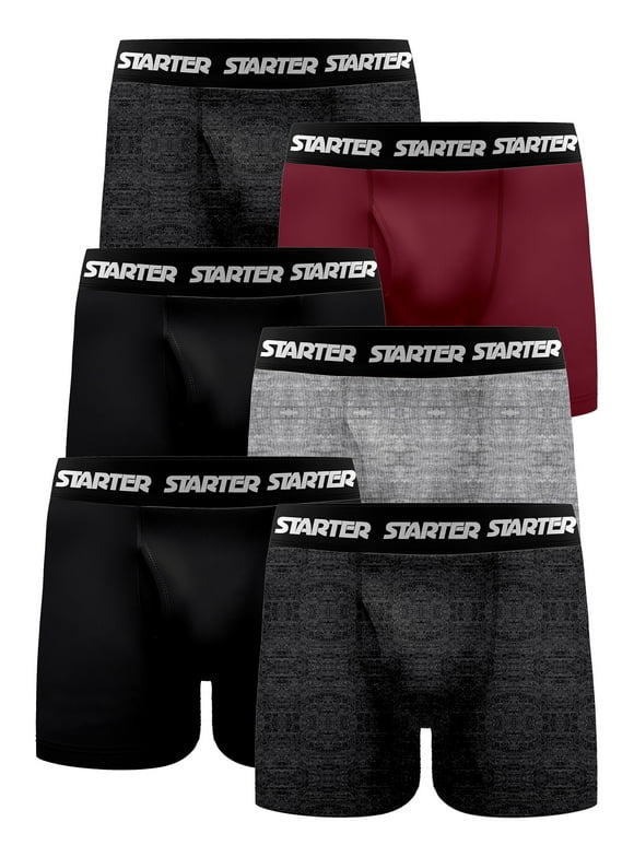 Men's and Big Men’s Stretch Cotton Boxer Briefs, 6-Pack, Sizes S-5X
