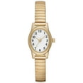 thumbnail image 1 of Time & Tru Women's Wristwatch: Gold Tone Oval Case, Easy Read Dial, Expansion Band (FMDOTT008), 1 of 4