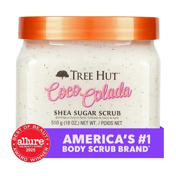 Tree Hut Coco Colada Shea Butter Sugar Body Scrub, 18 oz