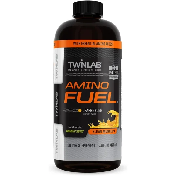 Twinlab Amino Fuel, Orange Rush, 16 fl oz (473 ml)