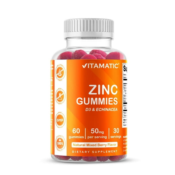 Vitamatic Zinc 50mg Gummies - 60 Vegan Gummies