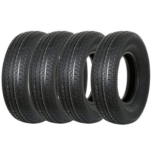 WEIZE Premium Trailer Tires ST225/75R15 10 Ply 117/112N Load Range E, ST 225/75/15 225/75R15 225 75R15 Radial Tires - Set of 4