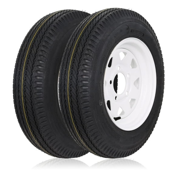 Weize 2PK 5.30-12 Bias Trailer Tire with 12" Wheel - 5 on 4-1/2" - Load Range C