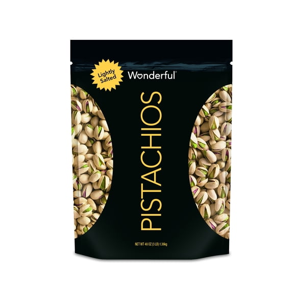 Wonderful Pistachios, Roasted & Lightly Salted, 48 oz (Contains Tree Nut)