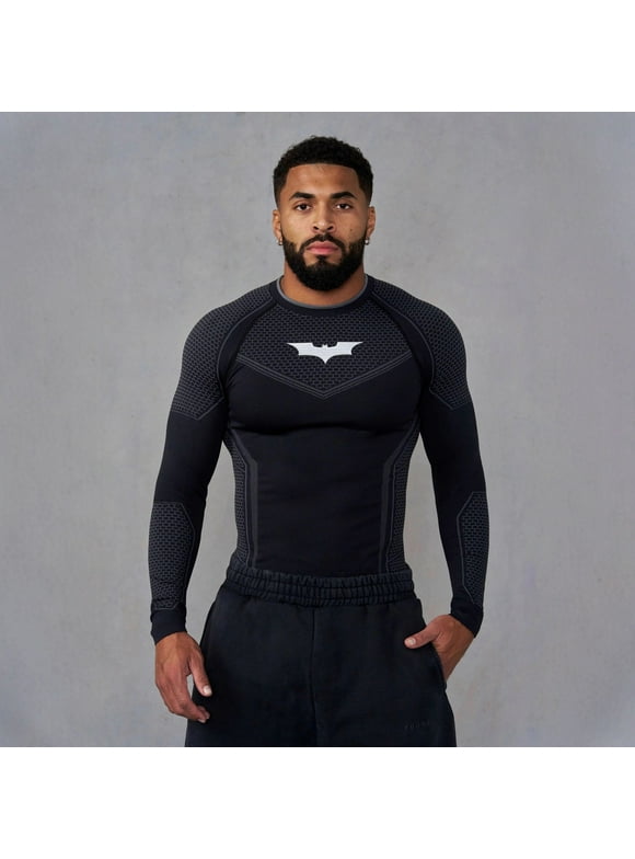 YOUNGLA Compression Shirts Long Sleeve Men’s Athletic Shirts Men’s Cool Compression Top for Sports