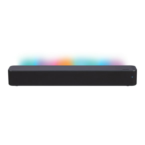 onn Bluetooth 2.0 Channel Soundbar with Multi-Color LED Lighting, 20", Black